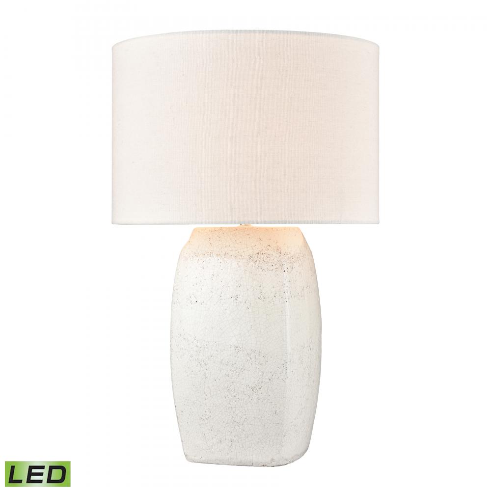 Abbeystead 23'' High 1-Light Table Lamp - White - Includes LED Bulb