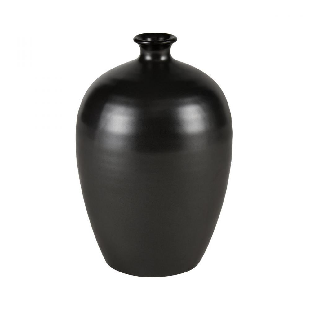 Faye Vase - Medium Black (2 pack)