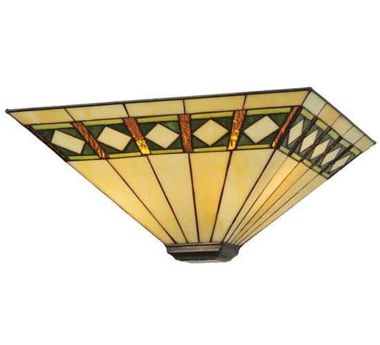 17" Square Diamond Band Mission Shade