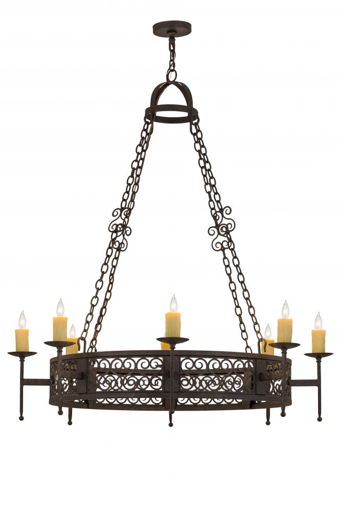 48"W Toscano 8 LT Chandelier