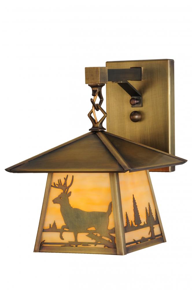 8"W Stillwater Deer Creek Hanging Wall Sconce