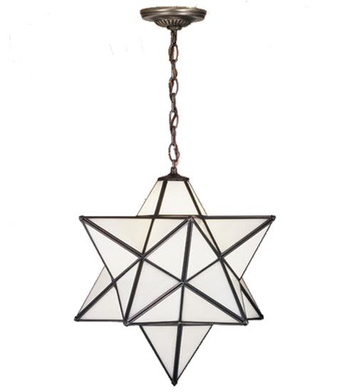 24" Wide Moravian Star Pendant