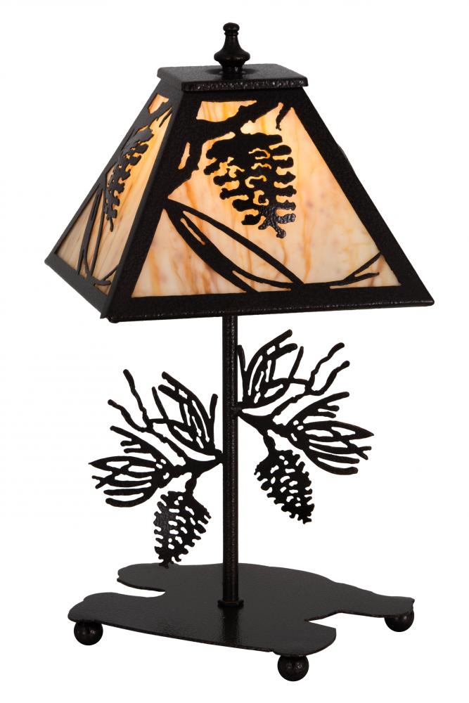 15"H Whispering Pines Accent Lamp