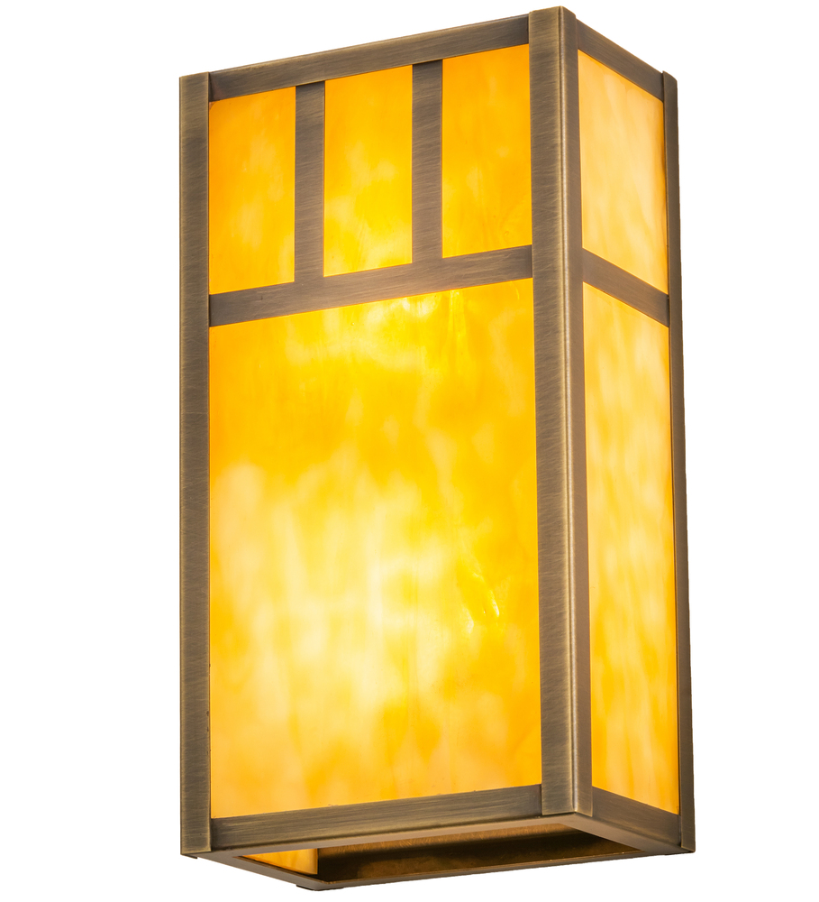 6.5" Wide Hyde Park Double Bar Mission Wall Sconce