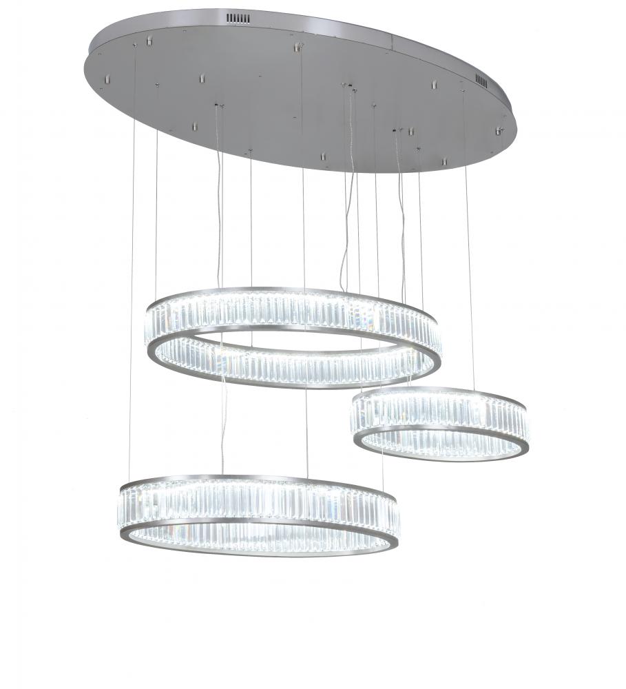 60" Long Beckam 3 Light Cascading Pendant