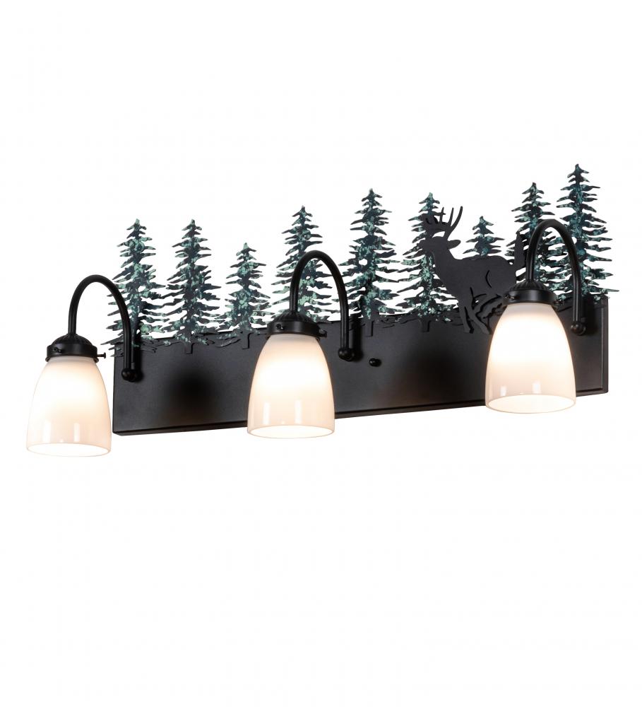 27" Wide Deer 3 Light Vanity Light