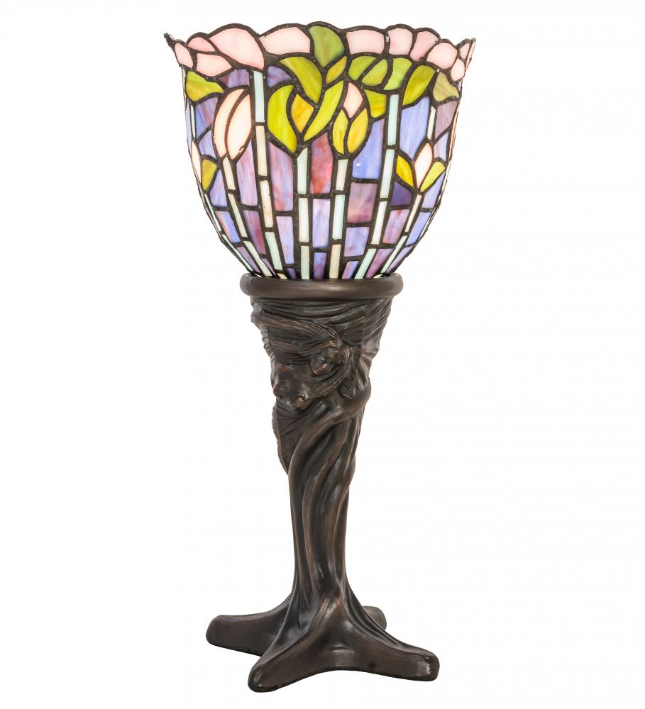 15" High Tiffany Flowering Lotus Mini Lamp