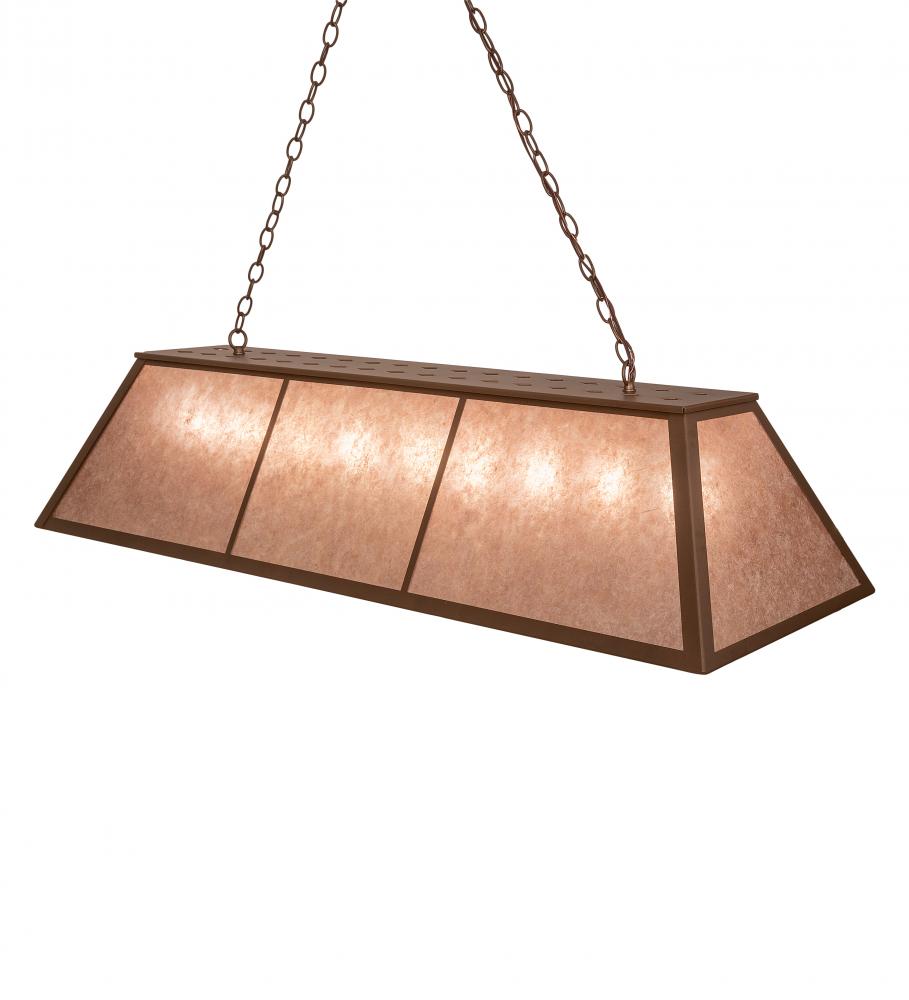 60" Long Tri-Panel Oblong Pendant