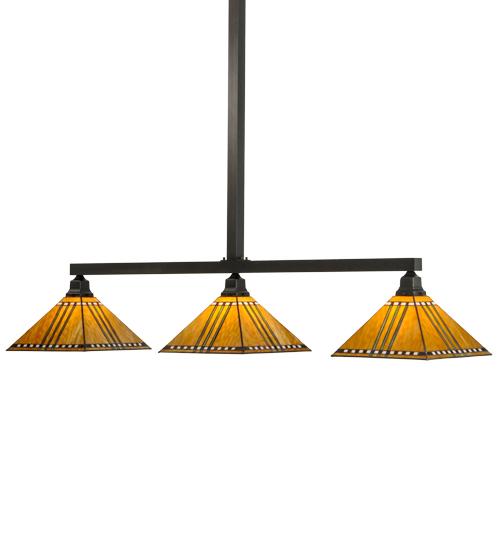 62"L Prairie Corn 3 LT Island Pendant