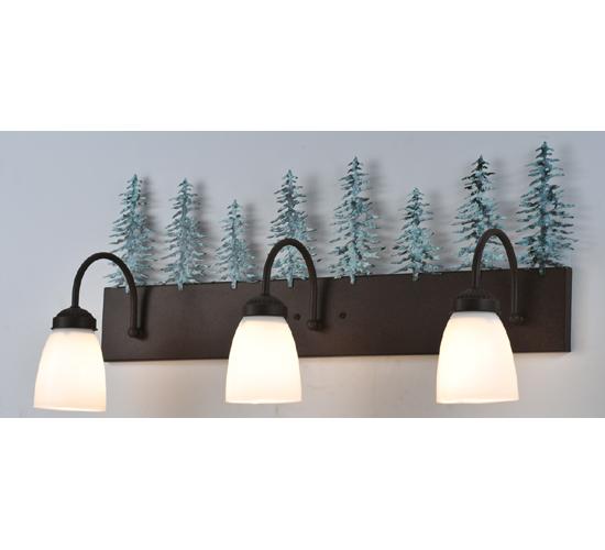 28" Wide Tall Pines 3 Light Vanity Light