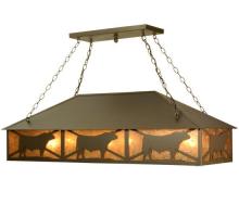 Meyda White 106870 - 50"L Steer Oblong Pendant