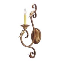 Meyda White 116100 - 5" Wide Josephine 1 Light Wall Sconce