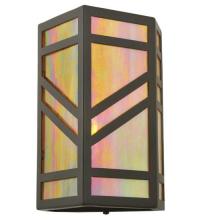 Meyda White 117911 - 7"W Santa Fe Wall Sconce