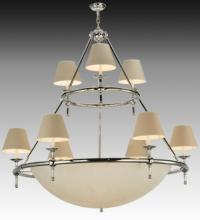 Meyda White 125373 - 60"W Messina 2 Tier Chandelier