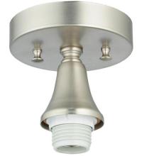 Meyda White 125804 - SINGLE LT CONE FLUSHMOUNT