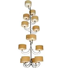 Meyda White 127593 - 60"W Sequoia 14 Arm Chandelier