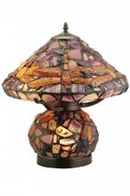 Meyda White 138107 - 18.5"H Dragonfly Agata Table Lamp