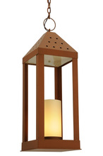 Meyda White 138524 - 11.5"Sq Wigodsky Ark Lantern Pendant