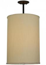 Meyda White 142929 - 14.5"W Cilindro Mystic Beige Textrene Pendant