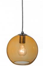 Meyda White 144333 - 8"W Bola Amber Mini Pendant