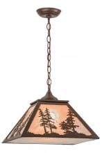 Meyda White 153998 - 16"Sq Tall Pines Pendant