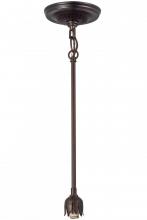 Meyda White 157418 - 5"W Mahogany Bronze 1 LT Pendant Hardware