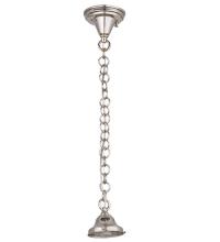 Meyda White 157721 - 5" Wide Polished Nickel 1 Light Pendant Hardware