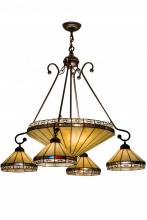 Meyda White 159299 - 36"W Crestwood 5 LT Chandelier