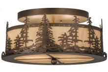 Meyda White 164390 - 16"W Tall Pines Flushmount