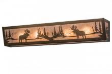 Meyda White 166510 - 36"W Moose at Lake Vanity Light