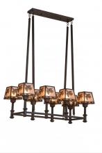 Meyda White 170354 - 38"L Balsam Pine 8 LT Oblong Chandelier