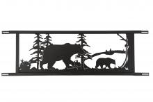 Meyda White 179786 - 94.5"W Neversink Bridge Black Bear Decor