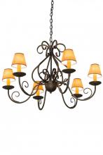 Meyda White 182593 - 36" Wide Jenna 6 Light Chandelier