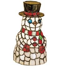 Meyda White 18461 - 8.5"H Snowman Accent Lamp