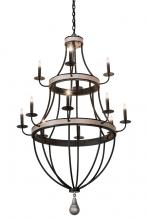 Meyda White 189817 - 36" Wide Georgetown Chandelier