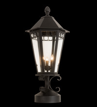 Meyda White 205328 - 14" Wide Yorkshire Lantern Post Mount