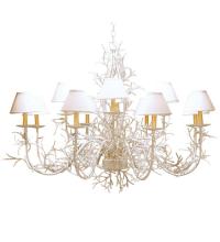 Meyda White 220136 - 48" Wide Twigs 12 Light Chandelier