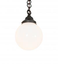 Meyda White 227609 - 8" Wide Revival Schoolhouse Mini Pendant