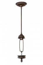 Meyda White 23198 - 5.5"W Mahogany Bronze 1 LT Inverted Pendant Hardware