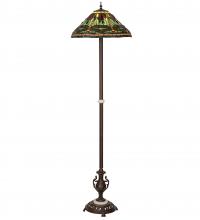 Meyda White 242832 - 71" High Tiffany Dragonfly Floor Lamp