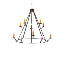 Meyda White 245091 - 54" Wide Anthracite 10 Light Chandelier