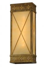 Meyda White 255000 - 7" Wide Byzantine Wall Sconce