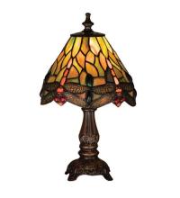 Meyda White 26613 - 11.5"H Tiffany Hanginghead Dragonfly Mini Lamp