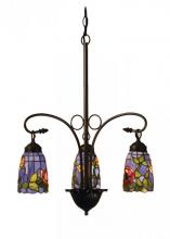 Meyda White 27414 - 23"W Rosebush 3 LT Chandelier