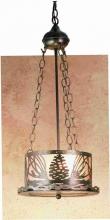 Meyda White 48347 - 10" Wide Mountain Pine Inverted Pendant