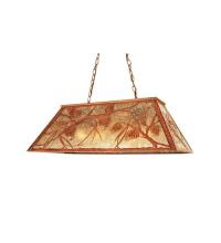 Meyda White 65595 - 33" Long Whispering Pines Oblong Pendant