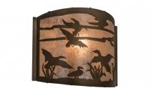 Meyda White 68612 - 12"W Ducks in Flight Wall Sconce