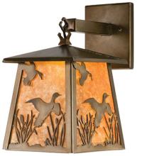 Meyda White 82652 - 7" Wide Ducks in Flight Hanging Wall Sconce