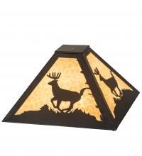 Meyda White 99200 - 24" Square Lone Deer Shade